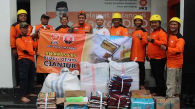 PKS Kota Semarang Kirimkan Relawan dan Bantuan untuk Korban Gempa Cianjur