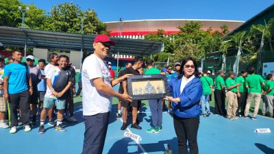 Kejuaraan Tenis Beregu Piala Walikota Solo, Pegadaian Ajak Para Atlet Investasi Emas