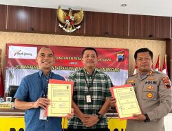 Bank Jateng Salurkan Gaji Anggota Polres Temanggung