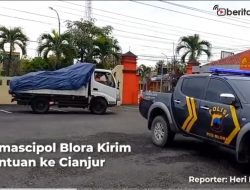 [Video] Komascipol Blora Kirim Bantuan ke Cianjur