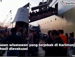 [Video] Ratusan Wisatawan Terjebak di Karimunjawa Dievakuasi
