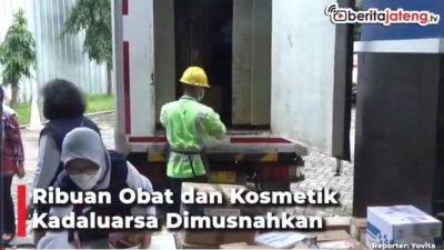 [Video] Ribuan Obat dan Kosmetik Kadaluarsa Dimusnahkan