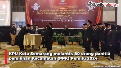 [Video] KPU Kota Semarang Lantik 80 PPK Pemilu 2024