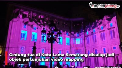 [Video] Indahnya Video Mapping Gedung Tua Kota Lama