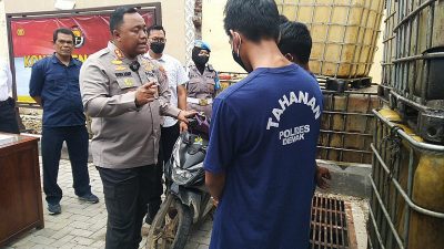 Sat Reskrim Demak Tangkap Pelaku Penimbunan 1.300 Liter Solar Bersubsidi
