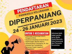 Kuota Belum Terpenuhi, Pendaftaran Panwaslu Kelurahan di Semarang Diperpanjang