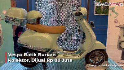 [Video] Vespa Batik Buruan Kolektor, Dijual Rp 80 Juta