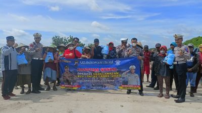 Sinergi Polres dan Wartawan di Blora Bagikan Puluhan Paket Sembako di HPN 2023