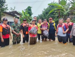 Dandim Sragen Cek Banjir di Masaran dan Plupuh