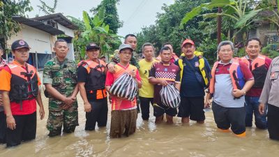 Dandim Sragen Cek Banjir di Masaran dan Plupuh