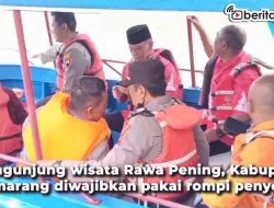 [Video] Pengunjung Rawa Pening Wajib Pakai Rompi Penyelamat