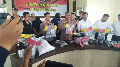 Polres Demak Berhasil Amankan 40 Kg Bubuk Petasan Siap Jual