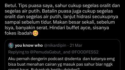 Viral Minum Oralit Cegah Dehidrasi Saat Puasa, Ini Pendapat Ahli Gizi Udinus