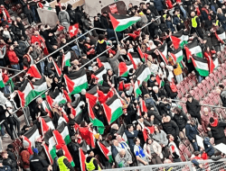 Viral Suporter Kibarkan Bendera Palestina, Swiss Bekuk Telak Israel di Kualifikasi Euro 2024