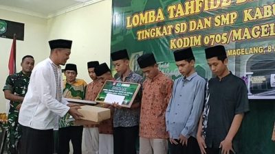 Kodim Magelang Gelar Lomba Tahfidz dan Tartil Al-Qur’an Berbagi untuk Yatim Piatu