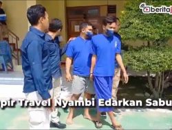 [Video] Sopir Travel Nyambi Edarkan Sabu
