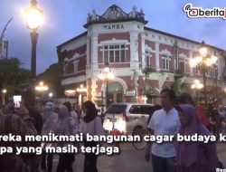 Video Libur Lebaran, Ribuan Wisatawan Padati Kota Lama Semarang
