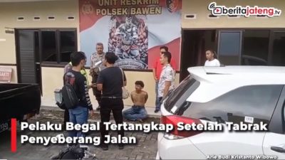 [Video] Pelaku Begal Tertangkap Setelah Tabrak Penyeberang Jalan