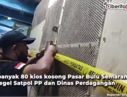 [Video] 80 Kios Kosong Pasar Bulu Semarang Disegel