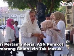 Video Hari Pertama Kerja, ASN Pemkot Semarang Boleh Izin