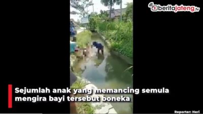 [Video] Semula Dikira Boneka, Ternyata Jasad Bayi di Sungai