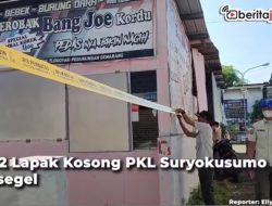 [Video] 432 Lapak Kosong PKL Suryokusumo Disegel