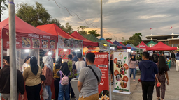 Pasar Kuliner Ramadan Aloon-Aloon Semarang | pedagang takjil untung jutaan