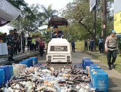 Cegah Penyakit Masyarakat, Polres Semarang Musnahkan Ribuan Miras
