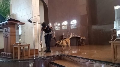 Jelang Paskah, Polres Semarang Gelar Sterilisasi Gereja di Ungaran
