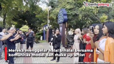 Video Halal Bihalal Fotografer Sambil Hunting Foto Model