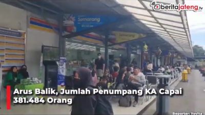 Video Arus Balik, Jumlah Penumpang KA Capai 381.484 Orang