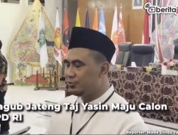 Video Wakil Gubernur Jawa Tengah Taj Yasin Maju Calon DPD RI