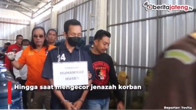 Video Rekonstruksi Pembunuhan Bos Galon, Pelaku Husen Peragakan Adegan Perencanaan Hingga Mengecor Mayat