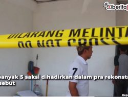 Video Pra Rekonstruksi Tewasnya Anak Pj Gubernur Papua Pegunungan