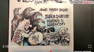 Video Pameran Kartun Sindir Anak Mantan Dirjen Pajak dan Rekening Gendut Pejabat