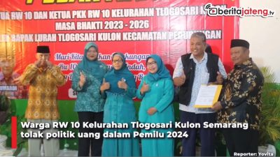Video Warga Tlogosari Kulon Semarang Tolak Politik Uang, Ketua RW Dilarang Kampanye