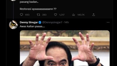 Surya Paloh Sebut Tangan Menkominfo Mahal karena Diborgol, Denny: Iyalah 8 Triliun!