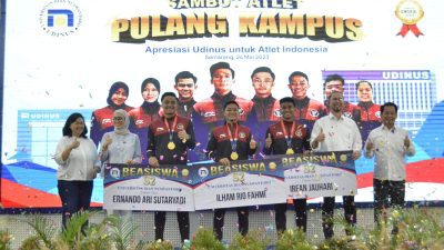 Beri Apresiasi Peraih Medali SEA Games 2023, Udinus Beri Beasiswa S2