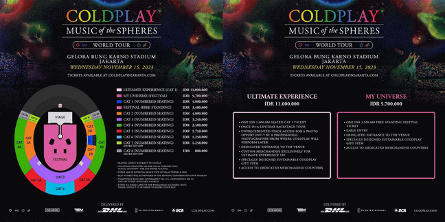 harga tiket coldplay