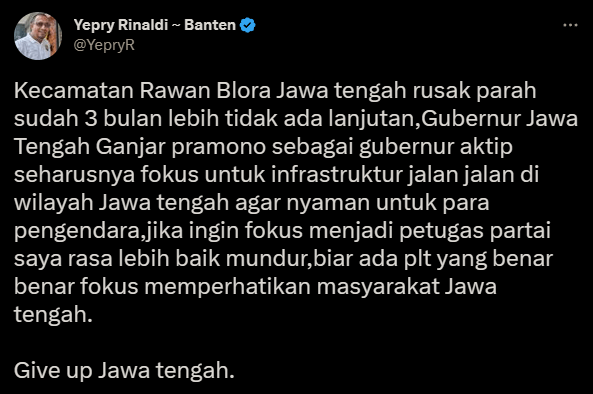 jalan rusak jawa tengah