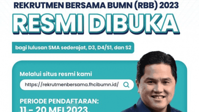 Tertunda Enam Hari, Rekrutmen Bersama BUMN Resmi Dibuka Hari Ini
