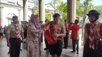 Walikota Semarang Lepas Dua Kontingen Pramuka ke Tingkat Nasional dan Dunia