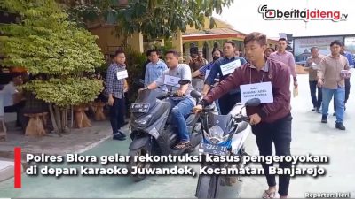 Video Rekonstruksi Kasus Pengeroyokan di Karaoke Blora, Berawal dari Mabuk
