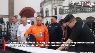 Video Miniatur Lokomotif 3D Print Terbesar di Indonesia