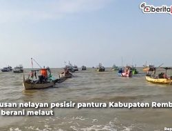 Video Cuaca Buruk, Ratusan Nelayan Rembang Tak Berani Melaut