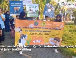 Video Pawai Jalan Kaki Ratusan Santri TPQ Nurul Quran