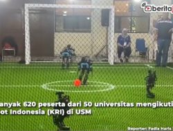 Video Melihat Robot Bermain Bola di Kontes Robot Indonesia
