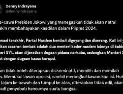 Ungkap Upaya Manipulasi Jokowi pada Pilpres 2024, Denny Indrayana: Cawe-cawe Jokowi Tidak Akan Netral Bahayakan Keadilan