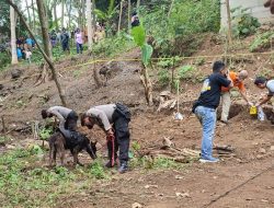 Polresta Banyumas Kembali Sisir Lahan Tempat Pelaku Kubur 7 Bayi Hasil Inses