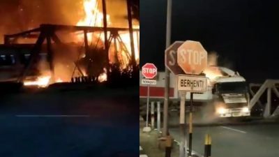 BREAKING NEWS: Kecelakaan Kereta Vs Truk Trailer di Perlintasan Jembatan Madukoro
